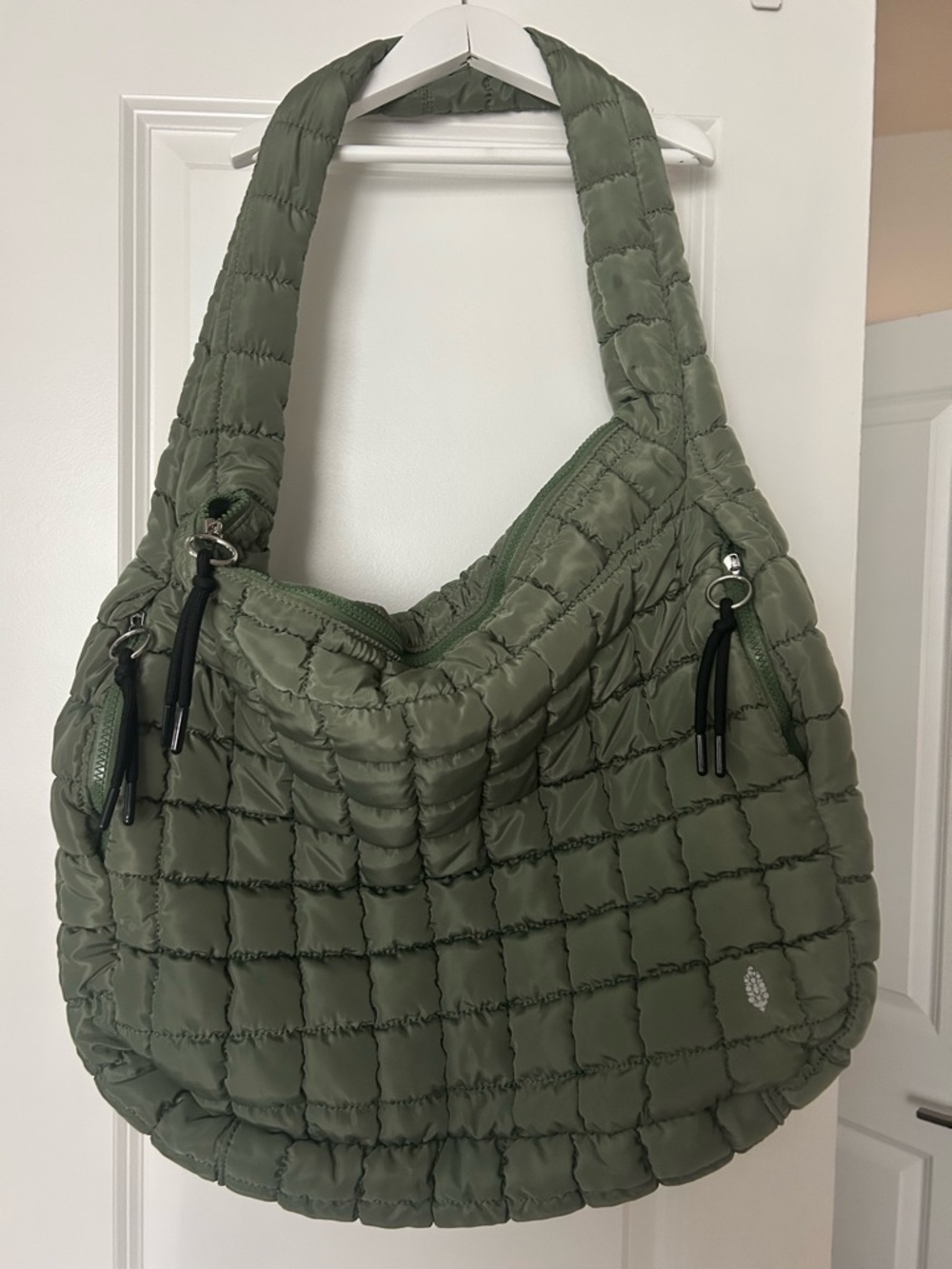 FP Movement Quilted Olive Green Carryall Bag